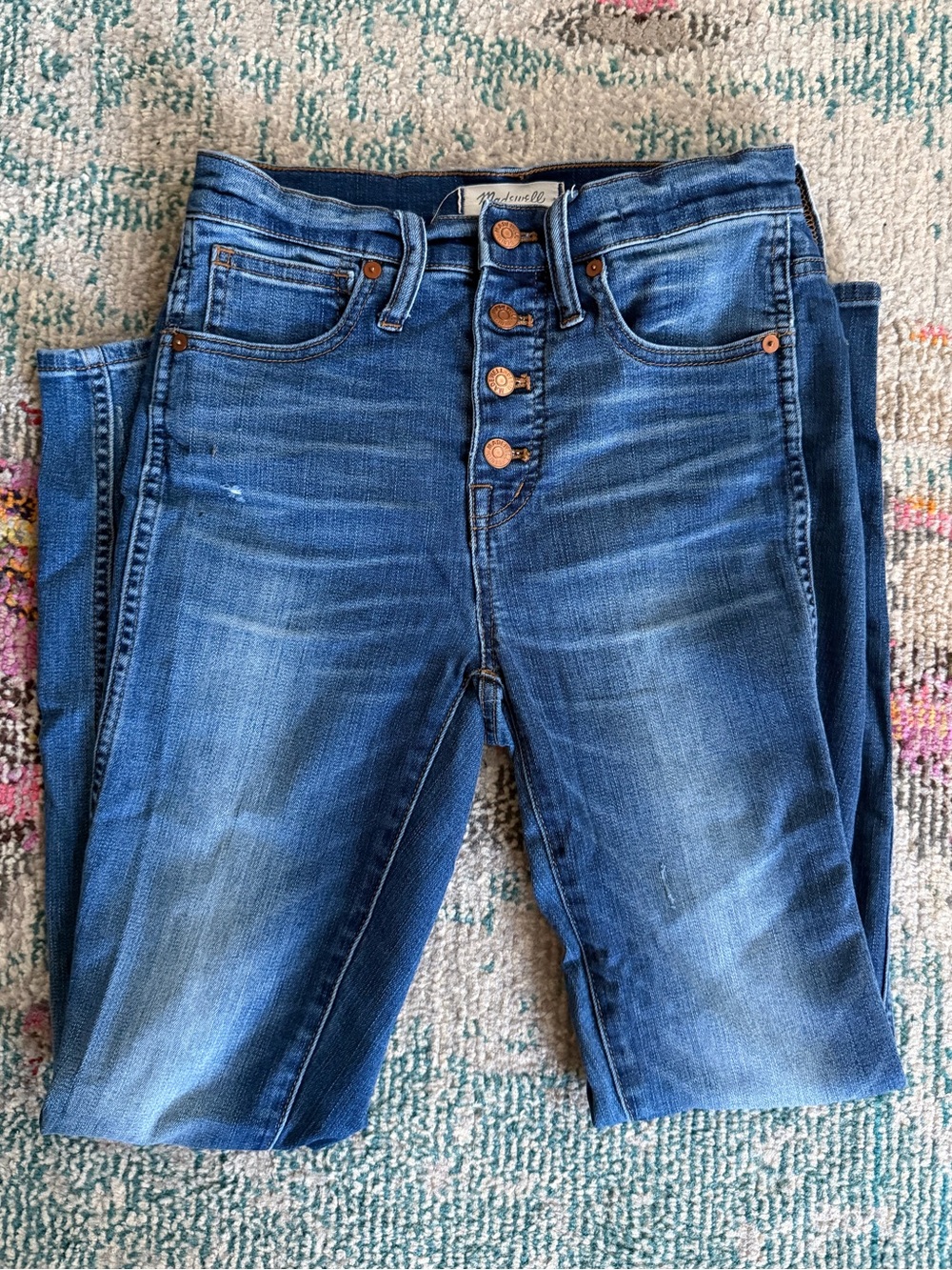 Chic high-rise skinny jeans - Madewell - buttons
